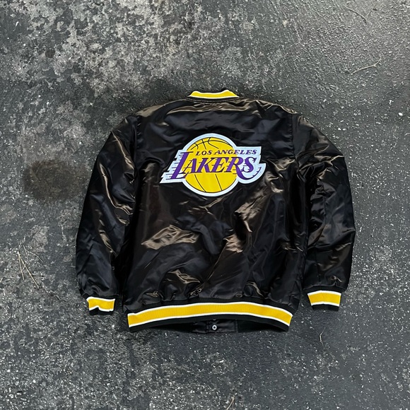 STARTER Other - STARTER Los Angeles Lakers black satin jacket Large